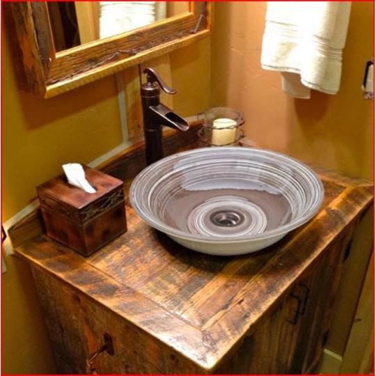 country stredomorska kupelna umyvadlo na pult umiestnitelne umyvadlova misa okruhla biela rucne malovane handemade sanitarne zariadenie hnedy dizajn.jpg